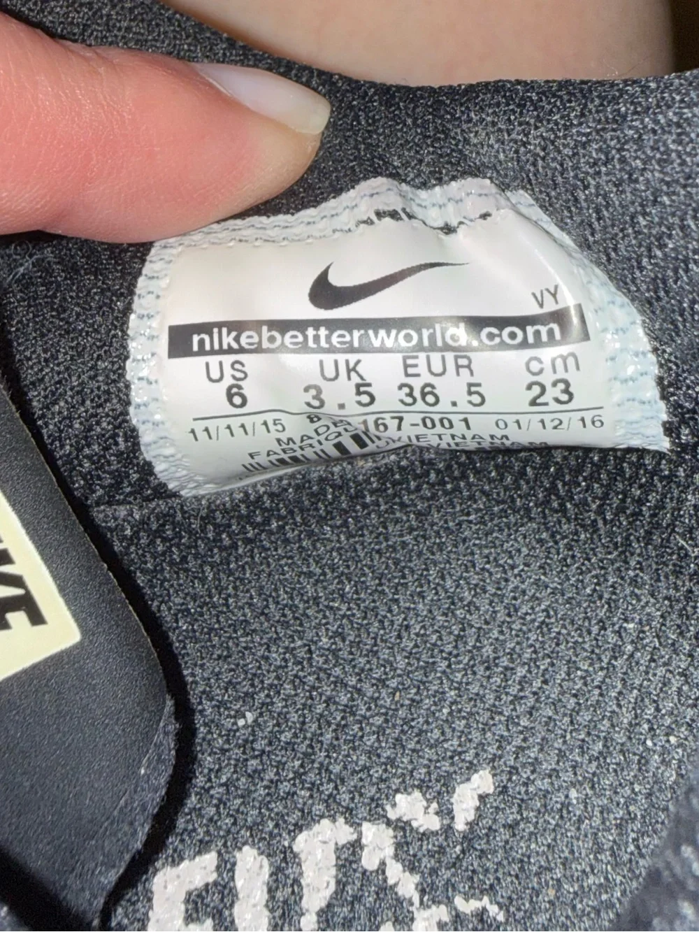 Nike Women’s Black and White Patterned Sneakers